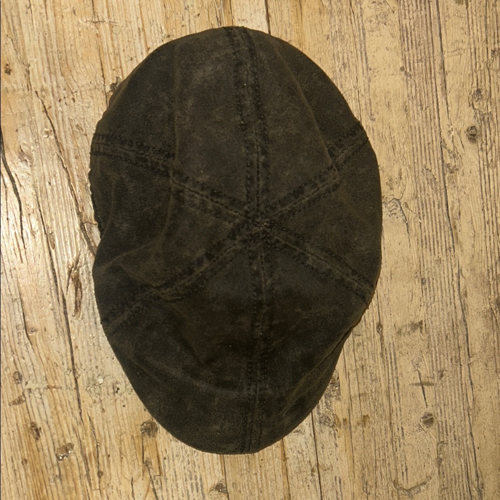 Vintage Stone Dark Brown Cotton Blend Hat